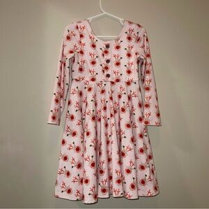 Jane + Jo Long Sleeve Reindeer Dress